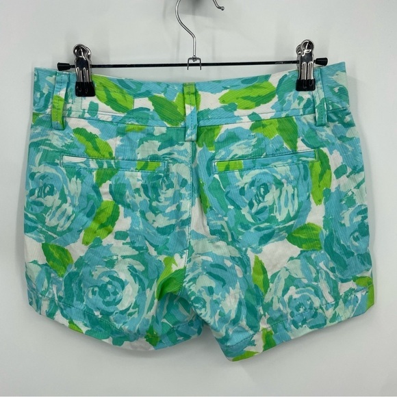 Lily Pulitzer the Callahan short First Impression Shorts Blue Floral Size 000 - Picture 2 of 7